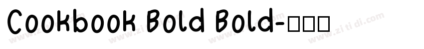 Cookbook Bold Bold字体转换